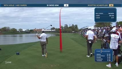 Si Woo Kim | Round 3 | 18th hole | Shot 1 | 2026 THE PLAYERS
