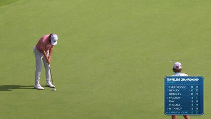 Cameron Young | Round 3 | 18th hole | Shot 3 | 2025 Travelers