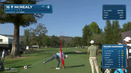Maverick McNealy | Round 2 | 16th hole | Shot 1 | 2025 Procore