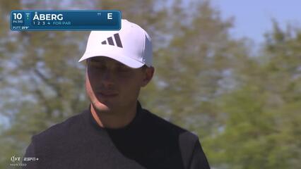Ludvig Åberg | Round 1 | 10th hole | Shot 4 | 2025 Arnold Palmer