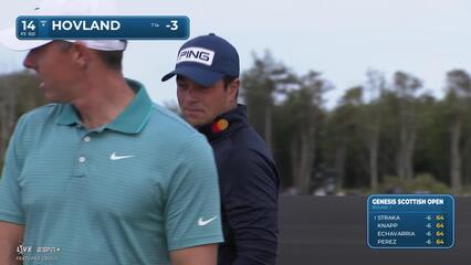 Viktor Hovland | Round 1 | 14th hole | Shot 1 | 2025 Genesis Scottish Open