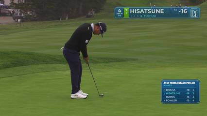 Ryo Hisatsune | Round 3 | 4th hole | Shot 4 | 2026 AT&T Pebble Beach