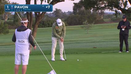 Matthieu Pavon | Round 4 | 1st hole | Shot 4 | 2025 Genesis