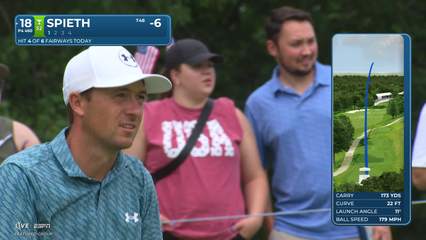 Jordan Spieth | Round 3 | 18th hole | Shot 1 | 2026 John Deere