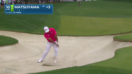 Hideki Matsuyama | Round 3 | 10th hole | Shot 3 | 2026 Truist Championship