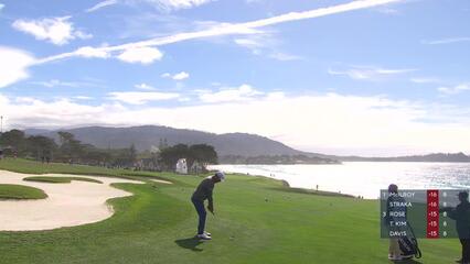 Lucas Glover | Round 4 | 10th hole | Shot 2 | 2025 AT&T Pebble Beach