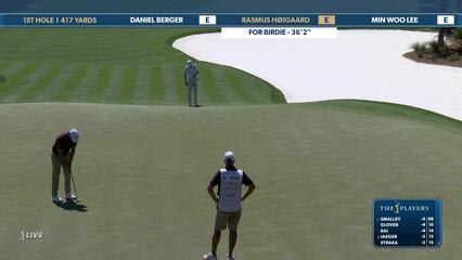 Rasmus Hojgaard | Round 1 | 1st hole | Shot 4 | 2025 THE PLAYERS