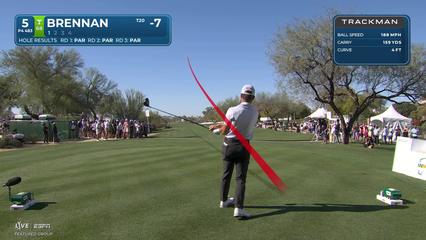 Michael Brennan | Round 4 | 5th hole | Shot 1 | 2026 WM Phoenix Open