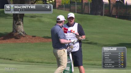 Robert MacIntyre | Round 1 | 16th hole | Shot 3 | 2025 FedEx St. Jude