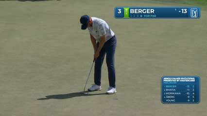 Daniel Berger | Round 4 | 3rd hole | Shot 4 | 2026 Arnold Palmer