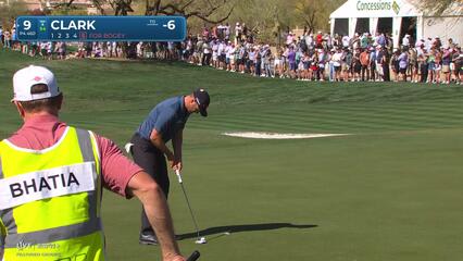 Wyndham Clark | Round 2 | 9th hole | Shot 5 | 2025 WM Phoenix Open