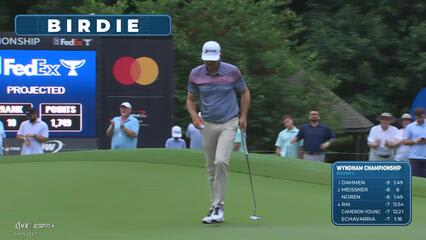 Keegan Bradley | Round 2 | 13th hole | Shot 3 | 2025 Wyndham