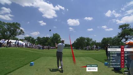 Matti Schmid | Round 4 | 9th hole | Shot 1 | 2025 Charles Schwab