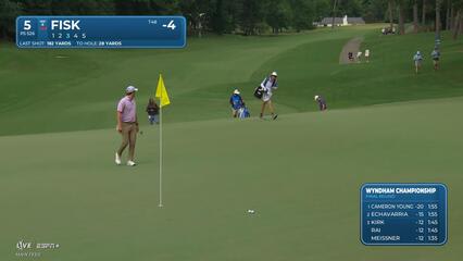 Steven Fisk | Round 4 | 5th hole | Shot 3 | 2025 Wyndham