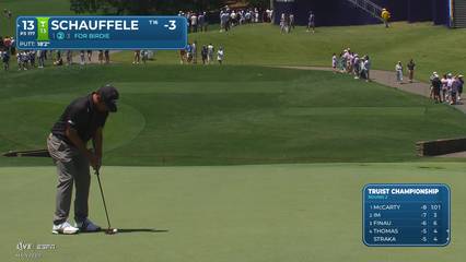 Xander Schauffele | Round 2 | 13th hole | Shot 3 | 2026 Truist Championship