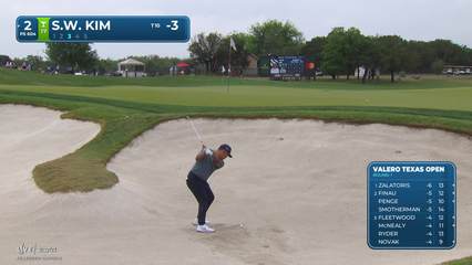 Si Woo Kim | Round 1 | 2nd hole | Shot 3 | 2026 Valero