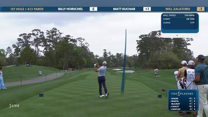 Will Zalatoris | Round 4 | 1st hole | Shot 1 | 2025 THE PLAYERS