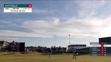 Chris Gotterup | Round 3 | 18th hole | Shot 2 | 2025 Genesis Scottish Open