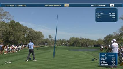Keegan Bradley | Round 3 | 12th hole | Shot 1 | 2025 THE PLAYERS