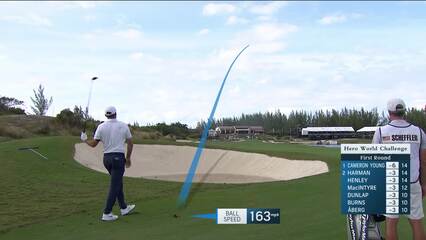 Scottie Scheffler | Round 1 | 9th hole | Shot 2 | 2024 Hero World Challenge