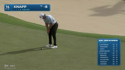 Jake Knapp | Round 4 | 14th hole | Shot 4 | 2026 Sony Open