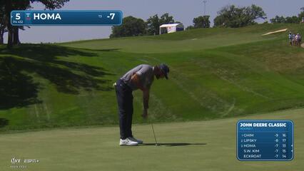 Max Homa | Round 1 | 5th hole | Shot 4 | 2025 John Deere