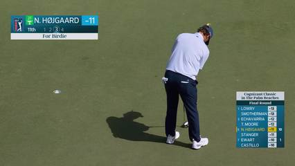 Nicolai Højgaard | Round 4 | 11th hole | Shot 3 | 2026 Cognizant Classic
