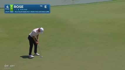 Justin Rose | Round 1 | 4th hole | Shot 3 | 2026 Cadillac