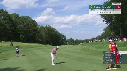 Tommy Fleetwood | Round 3 | 10th hole | Shot 2 | 2025 Travelers