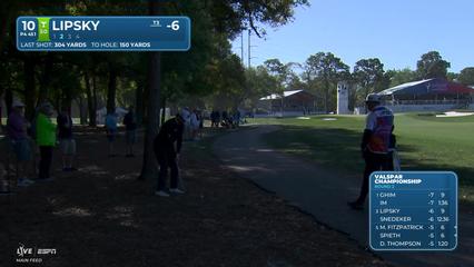David Lipsky | Round 2 | 10th hole | Shot 2 | 2026 Valspar