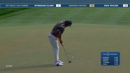 Andrew Novak | Round 1 | 1st hole | Shot 5 | 2026 THE PLAYERS