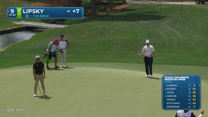 David Lipsky | Round 1 | 9th hole | Shot 3 | 2026 Texas Children's