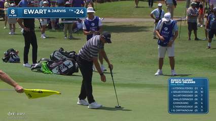 Casey Jarvis | Round 4 | 8th hole | Shot 4 | 2026 Zurich Classic
