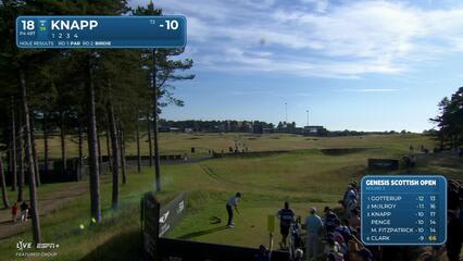 Jake Knapp | Round 3 | 18th hole | Shot 1 | 2025 Genesis Scottish Open