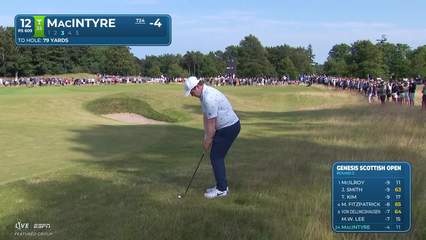 Robert MacIntyre | Round 2 | 12th hole | Shot 3 | 2026 Genesis Scottish Open