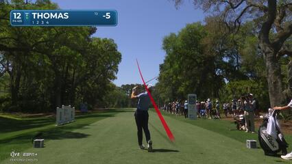 Justin Thomas | Round 1 | 12th hole | Shot 1 | 2025 RBC Heritage