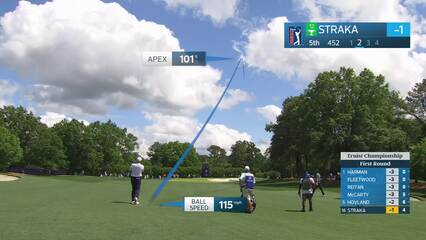 Sepp Straka | Round 1 | 5th hole | Shot 2 | 2026 Truist Championship