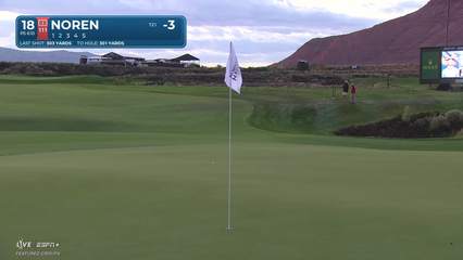 Alex Noren | Round 1 | 18th hole | Shot 2 | 2025 Bank of Utah