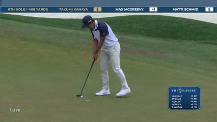 Takumi Kanaya | Round 1 | 6th hole | Shot 4 | 2026 THE PLAYERS