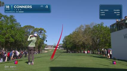 Corey Conners | Round 2 | 18th hole | Shot 1 | 2025 Valspar