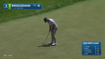 Jacob Bridgeman | Round 2 | 3rd hole | Shot 3 | 2026 John Deere