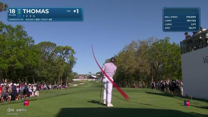 Justin Thomas | Round 2 | 18th hole | Shot 1 | 2025 Valspar