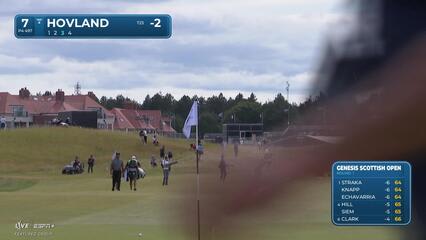 Viktor Hovland | Round 1 | 7th hole | Shot 3 | 2025 Genesis Scottish Open