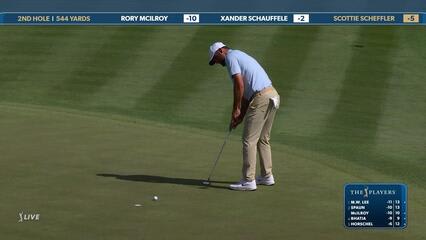 Scottie Scheffler | Round 2 | 2nd hole | Shot 4 | 2025 THE PLAYERS