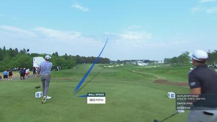 Sam Burns | Playoff 3 | 18th hole | Shot 1 | 2025 RBC Canadian