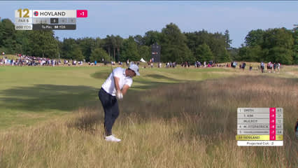Viktor Hovland | Round 2 | 12th hole | Shot 3 | 2026 Genesis Scottish Open