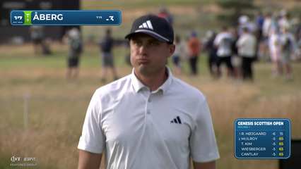 Ludvig Åberg | Round 1 | 17th hole | Shot 4 | 2026 Genesis Scottish Open