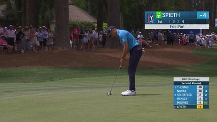 Jordan Spieth | Round 2 | 1st hole | Shot 5 | 2025 RBC Heritage