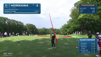 Collin Morikawa | Round 1 | 11th hole | Shot 1 | 2025 Travelers