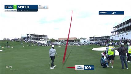 Jordan Spieth | 2023 WM Phoenix Open | Round 2 | 18th hole | Shot 2